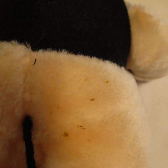 Harley Davidson NEW Vintage 1991 Medium Peach Black Orange Graphic Plush Hog - Picture 9 of 9